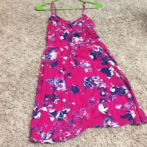 Pink floral sundress
